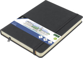 Kangaro schetsboek - a5 - cold grey - pu-hardcover - met elastiek en leeslint