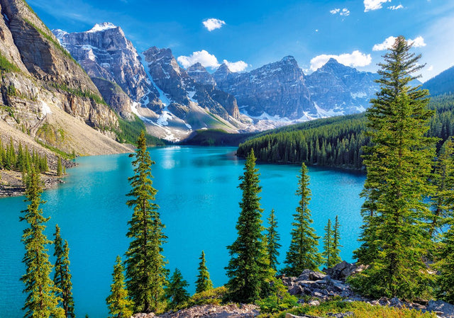 Puzzle Castorland Moraine Lake Canada - puzzle składające się z 500 elementów.