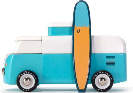 Candylab zabawki americana: autobus plażowy vw - ocean (bva319) 16,5x9,4x8,4cm, magnetyczny, w pudełku upominkowym, 3+