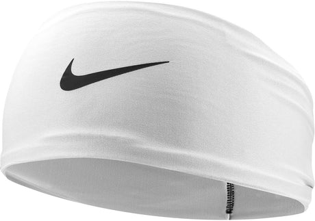 Opaska sportowa Nike dri-fit fury klasyczna szeroka biała czarna unisex.