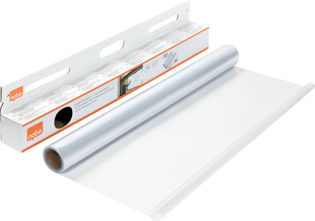 Arkusze suchościeralne do tablic suchościeralnych Nobo w rolce - 25 arkuszy elektrostatycznych - 60x80cm - przezroczyste