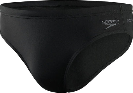 Speedo eco+ brief 7 cm męski - kąpielówki męskie - kąpielówki odporne na chlor męskie - obcisłe kąpielówki sportowe ze sznurkiem - czarny - m