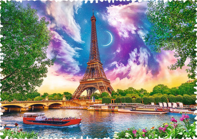 Puzzle Trefl niebo nad Paryżem 600 elementów - szalone kształty.