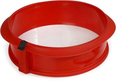Lékué springform pan - round - with ceramic plate ø 23 cm - red