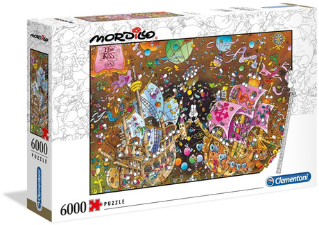 Clementoni - puzzle - 6000 elementów - mordillo - pocałunek - puzzle dla dorosłych - licencja na serię specjalną