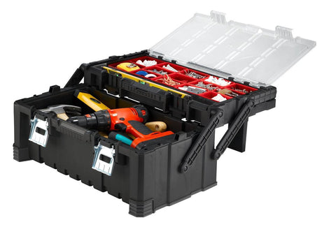 Organizer na narzędzia Keter na wsporniku - 26l - 56,7x31,4x24,5cm - czarny