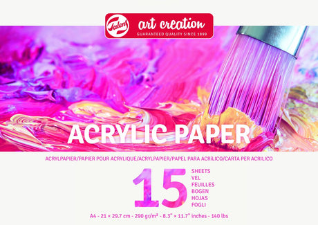 Papier akrylowy do tworzenia dzieł sztuki Talens a4 290 g 15 arkuszy