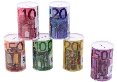 Banknot euro ze skarbonką Johntoy