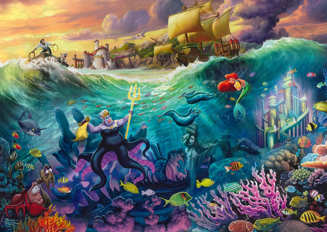Puzzle Schmidta Disney Mała Syrenka Ursula, 1000 elementów.