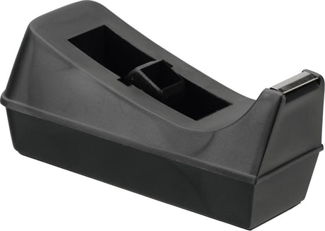 Dozownik taśmy klejącej Q-connect, na rolki 19 mm x 33 m, czarny