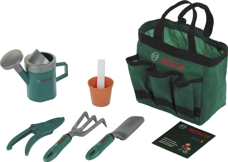 Klein Toys Bosch Garden 6-częściowa torba ogrodowa - zabawki - w zestawie. różne akcesoria ogrodowe - zielone