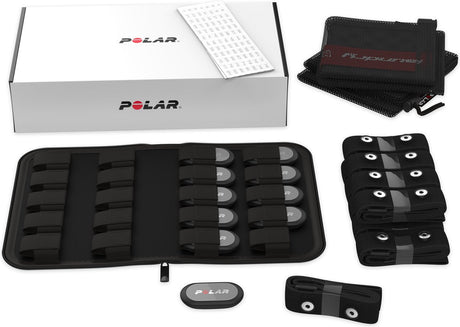 Polar h9 - zestaw czujników tętna 10 z czarnym paskiem na klatkę piersiową xs-s