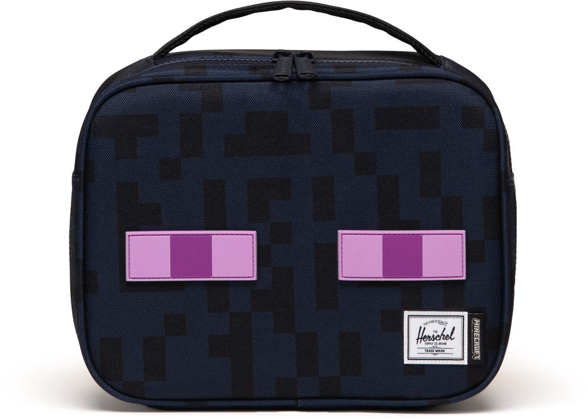 Torba termiczna Herschel Minecraft pop quiz pudełko na lunch mały enderman ciemnoniebieski