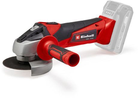 Akumulatorowa szlifierka kątowa Einhell tc-ag 18 115 li solo - moc x-change - 18 V Li-Ion - ø115 mm - 8500 t min - max. głębokość cięcia: 28 mm - miękki start - bez. akumulator, ładowarka i ściernica