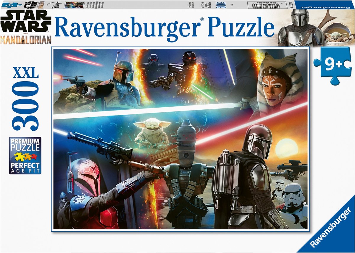 Puzzle Ravensburger Mandalorianin: krzyżowy ogień - układanka - 300 elementów