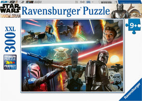 Puzzle Ravensburger Mandalorianin: krzyżowy ogień - układanka - 300 elementów