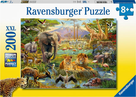 Puzzle Ravensburger zwierzęta sawanny - układanka - 200 elementów