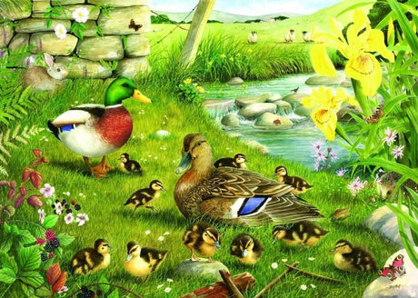 Puzzle Domek z kaczkami do wody 500 sztuk xl zwierzątka.