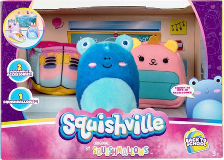 Squishmallows squishville - zestaw akcesoriów z okazji powrotu do szkoły (squishville od )