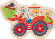 Puzzle Goki - ładowarka kołowa - 6 części - 28x19x2,4cm - drewno - 1+