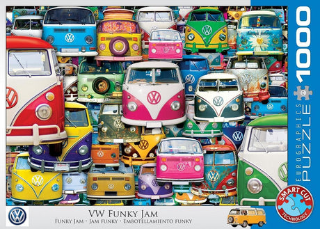 Eurographics volkswagen - vw funky jam - 1000 elementów 68×48cm (szer.×wys.) - układanka