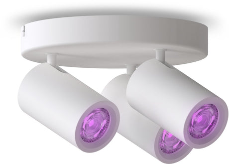 Inteligentna lampa sufitowa Calex - 3-punktowa - inteligentny reflektor natynkowy - okrągły - biały