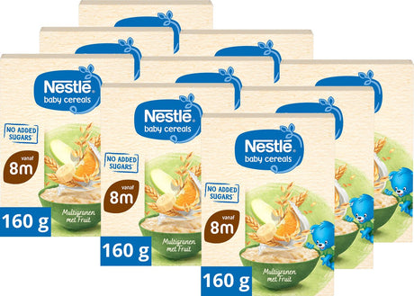 Nestlé Baby płatki zbożowe wieloziarniste z owocami 12+ 9x160g