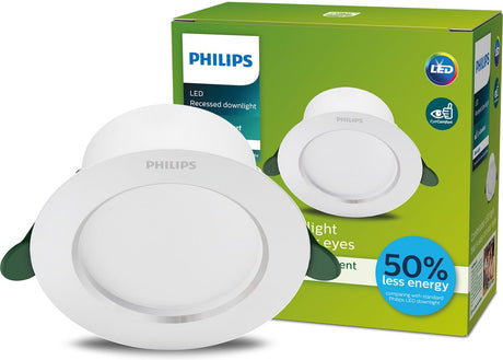 Philips diamond cut ultra efficient - downlight - energiezuinig - 2w - helderwit licht - bespaar op energiekosten