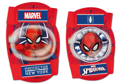 Zestaw ochronny Marvel Spider-Man, 4-częściowy, junior czerwony, rozmiar s