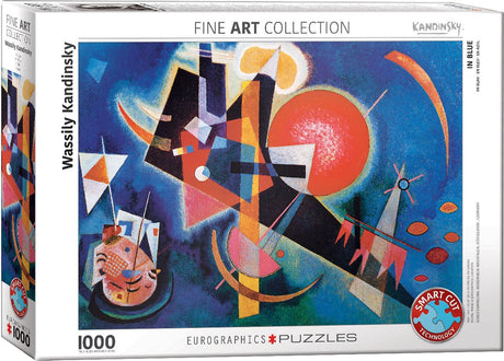 Eurographics - w kolorze niebieskim [im blau] - Wassily Kandinsky - 1000 elementów 68×48cm (szer.×wys.) - puzzle artystyczne