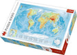 Trefl puzzle mapa świata 1000 elementów - fizyczna mapa świata.