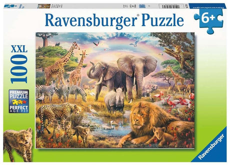 Puzzle Ravensburger Afrykańska sawanna - układanka - 100 elementów