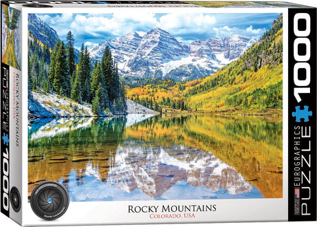Eurographics - góry skaliste, kolorado, usa - 1000 elementów 68×48cm (szer.×wys.) - układanka
