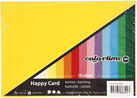 Colortime https: www.cchobby.nl wiosenny karton-a6-arkusz-105x148-mm-180-gr-diverse-colors-300-div-vellen-1-doos