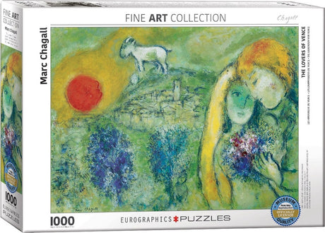 Eurographics - miłośnicy Wenecji [les amoureux de venise] - marc chagall - 1000 elementów 68×48cm (szer.×wys.) - puzzle artystyczne