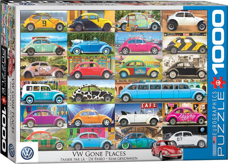 Eurographics volkswagen - vw minione miejsca - 1000 elementów 68×48cm (szer.×wys.) - układanka
