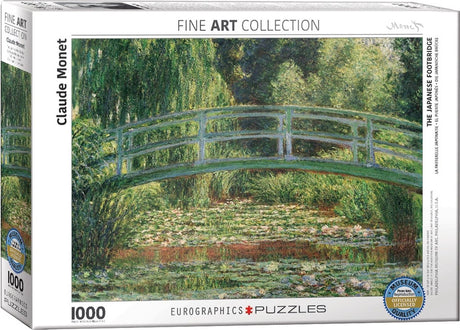 Eurographics - most japoński [le pont japonais] - claude monet - 1000 elementów 68×48cm (szer.×wys.) - puzzle artystyczne