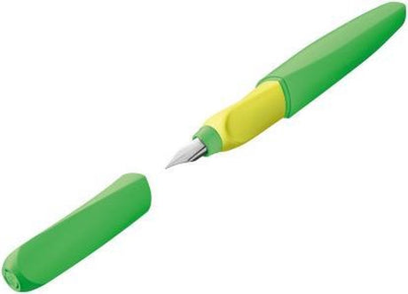 Pióro wieczne Pelikan Twist – neonowozielone – w komplecie. 2 dodatkowe naboje