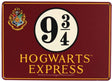 Half Moon Bay Harry Potter - platforma 9 3 4 mała blaszana tabliczka