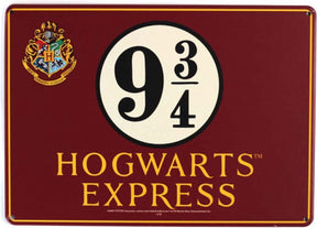 Half Moon Bay Harry Potter - platforma 9 3 4 mała blaszana tabliczka
