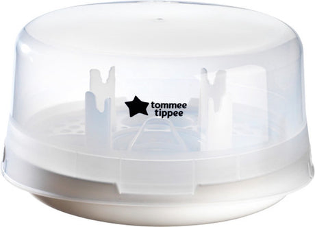 Tommee tippee - mikrofalowy sterylizator parowy do butelek dla niemowląt i akcesoriów - zabija wirusy* i 99,9% bakterii - cykl sterylizacji 4 minuty