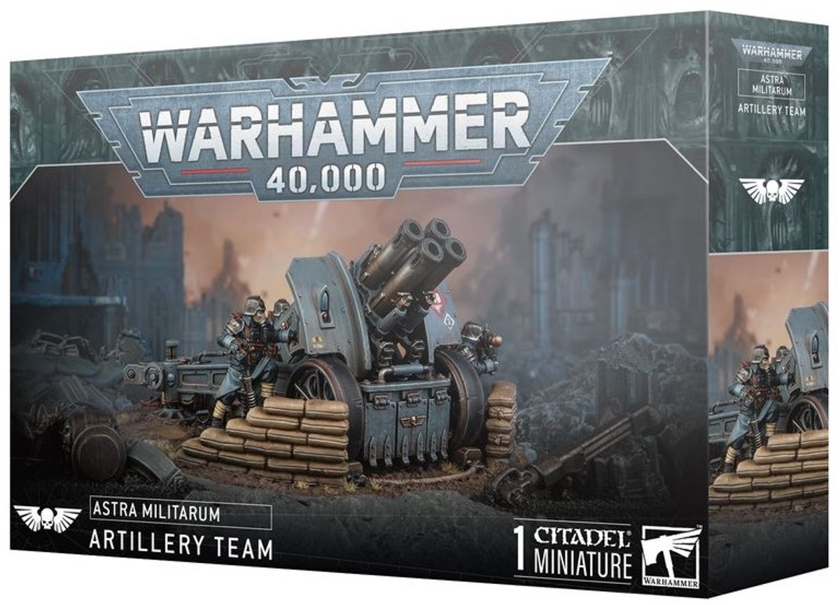 Games workshop warhammer 40k - astra militarum - krieg artillery team (47-78)