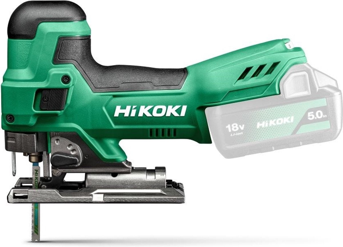 Hikoki scie sauteuse 18v poignée pieczarka (solo) i hitcase - cj18dbw2z