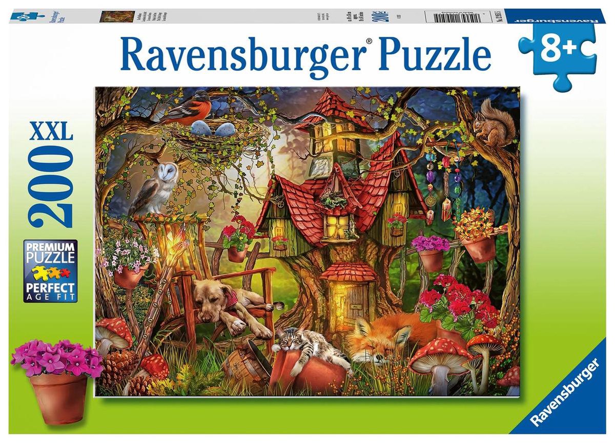 Puzzle Ravensburger Dom w lesie - układanka - 200 elementów