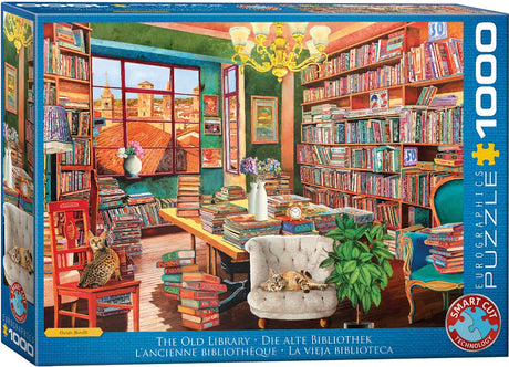 Eurographics - stara biblioteka [stara biblioteka] - borelli guido - 1000 elementów 68×48cm (szer.×wys.) - układanka