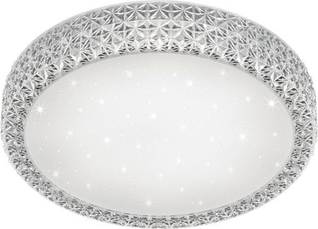 Rl live your light reality pegasus - plafondlamp - wit - incl. 1x smd 27 w - afstandsbediening - geintegreerde dimmer - traploos instelbare lichtkleur - nachtlampje - plafondbevestiging - niet geschikt voor externe dimmer - sterlichteffect - geheugenfunct