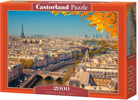 Castorland Paris z góry – puzzle – 2000 elementów – satynowe wykończenie – idealne dopasowanie – europejska jakość