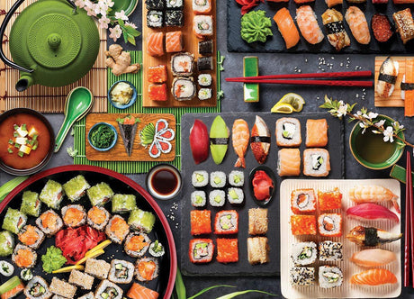 Eurographics - stół do sushi [stół do sushi] - 1000 elementów 68×48cm (szer.×wys.) - układanka