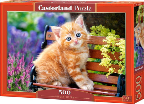Rudy kotek Castorland – puzzle – 500 elementów – wykończenie satynowe – idealne dopasowanie – europejska jakość