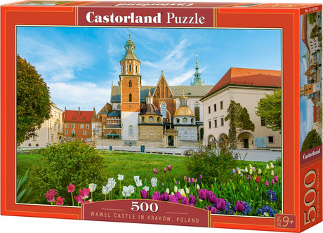 Castorland Zamek na Wawelu w Krakowie – puzzle – 500 elementów – wykończenie satynowe – idealne dopasowanie – europejska jakość